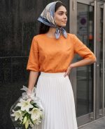 مینی اسکارف ابریشم چاپی - تصویر 2