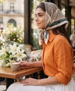 مینی اسکارف ابریشم چاپی - تصویر 3