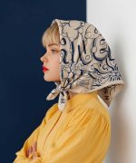 مینی اسکارف ابریشم چاپی - تصویر 2