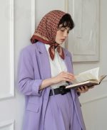 مینی اسکارف ابریشم چاپی - تصویر 2
