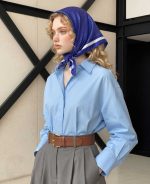 مینی اسکارف ابریشم چاپی - تصویر 4