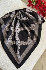 روسری حریر دووره طلایی - تصویر 5
